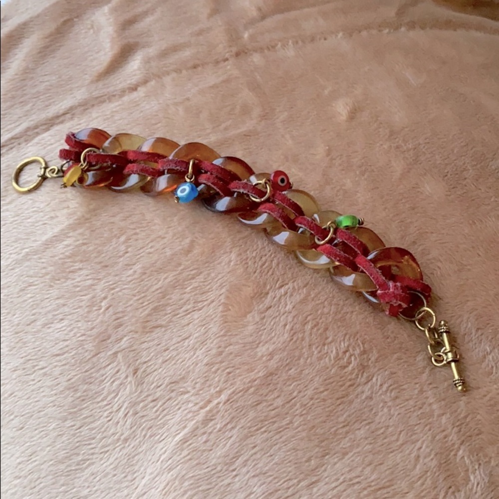 Tortoise and Evil Eye Bracelet